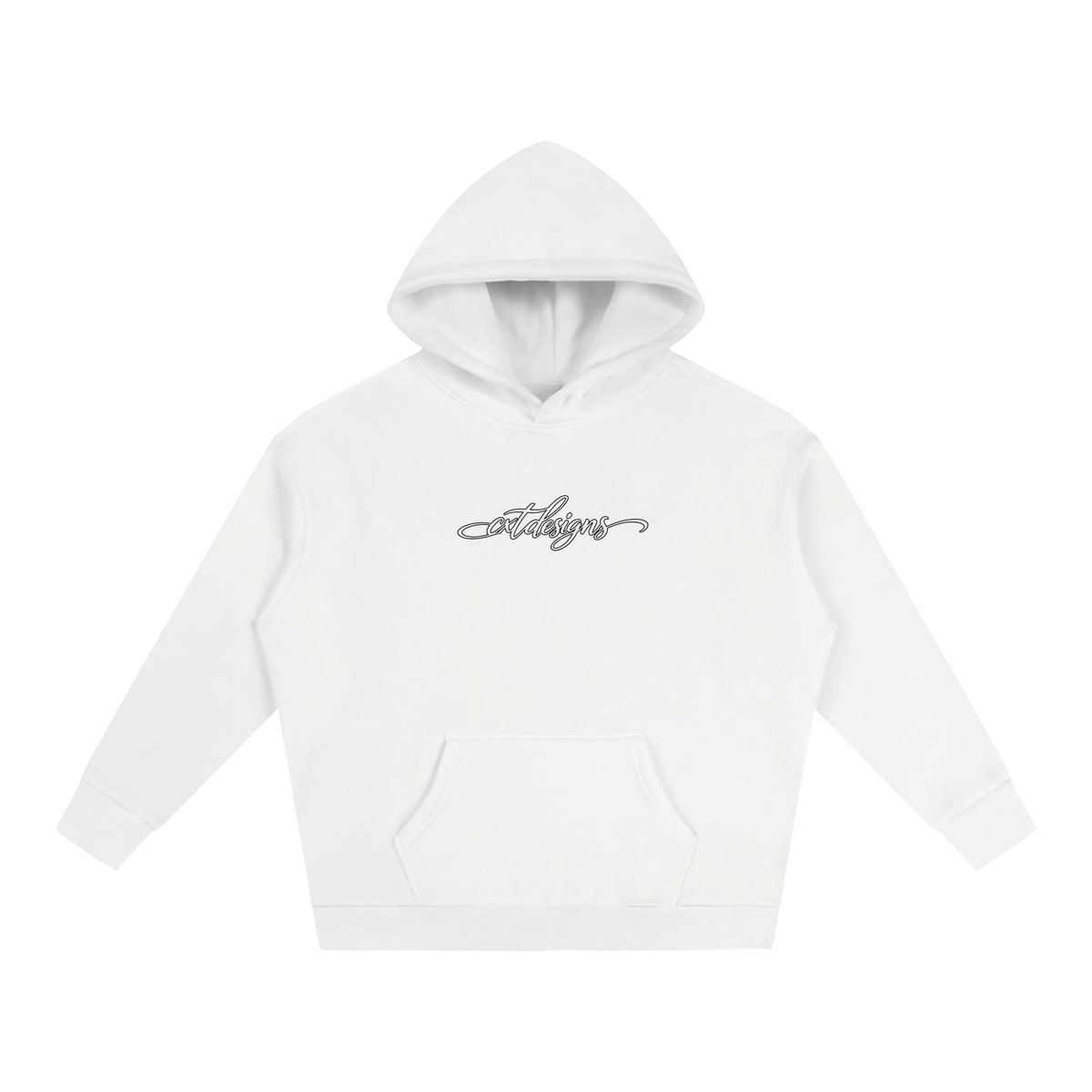 CXT Cursive V2 White Hoodie