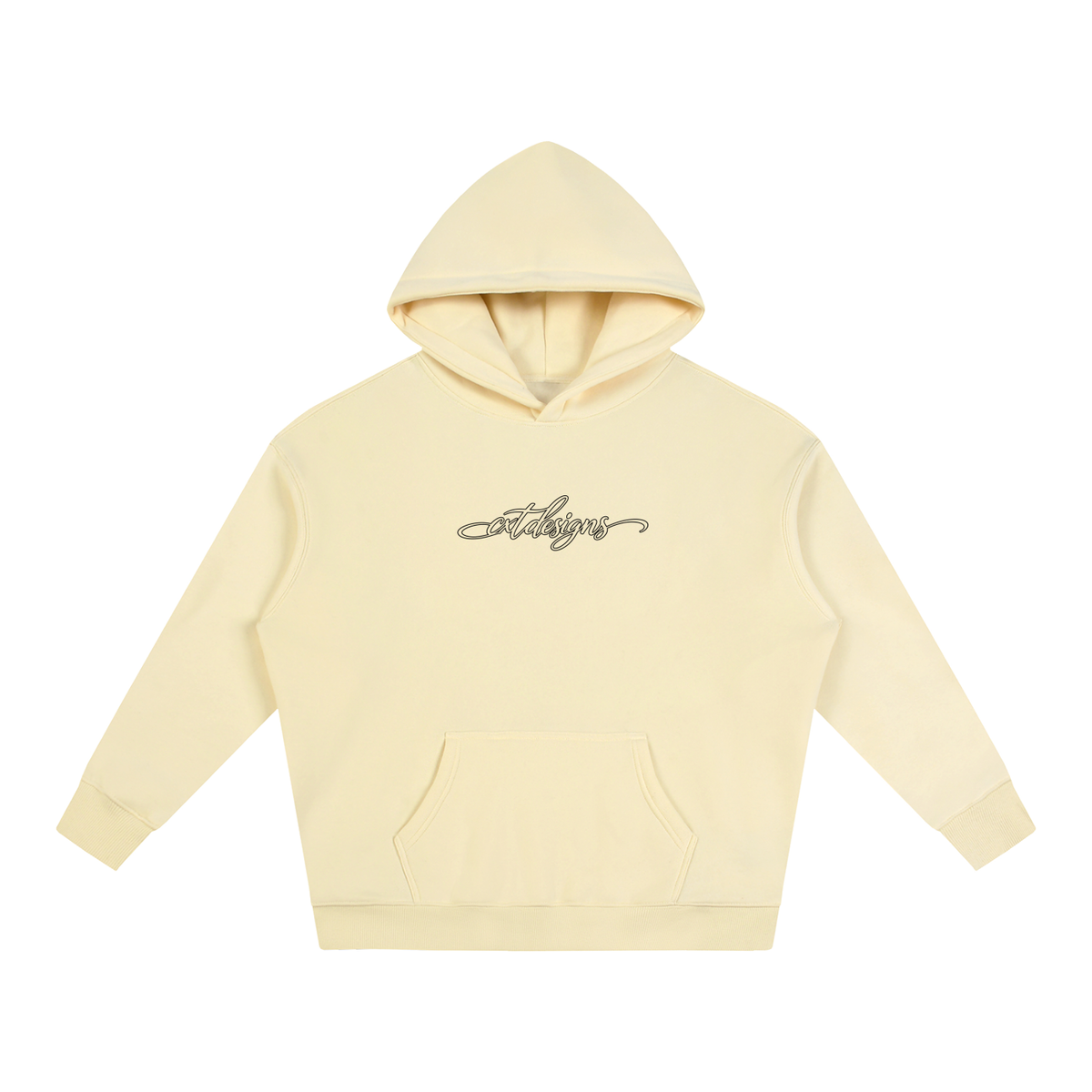 CXT Cursive V2 White Hoodie