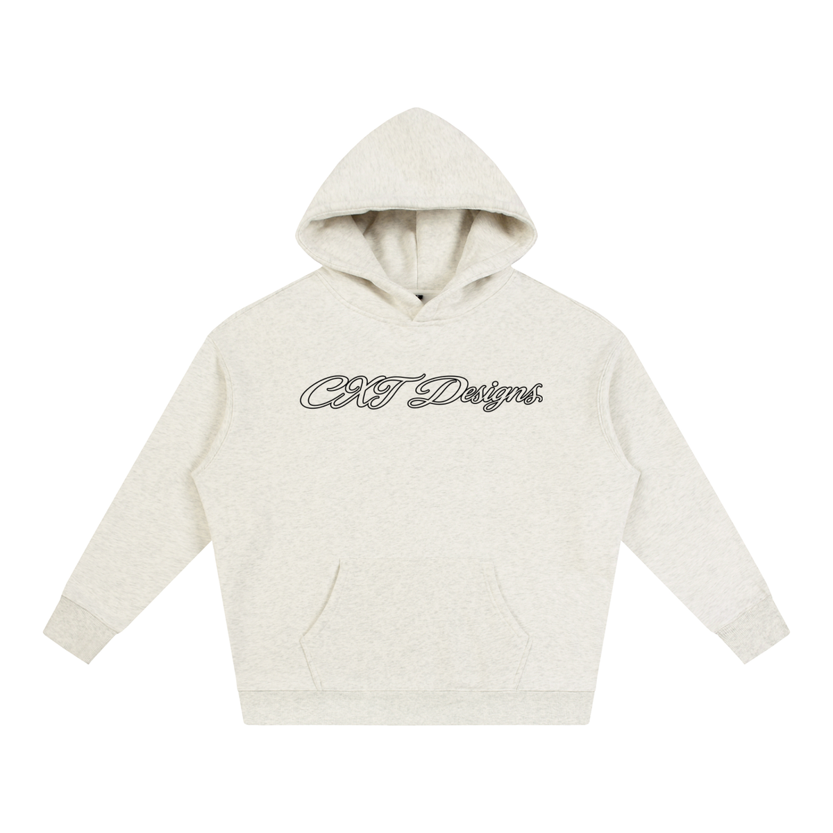 CXT Cursive White Hoodie