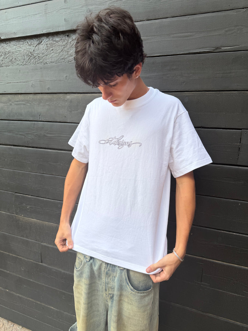 CXT Cursive V2 White Shirt