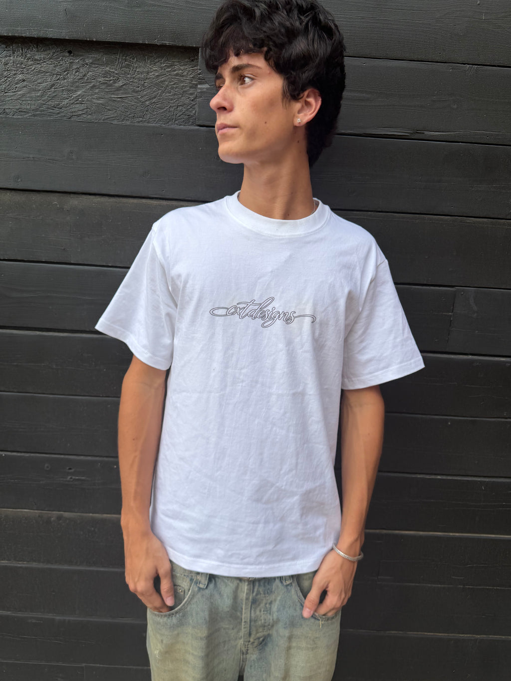 CXT Cursive V2 White Shirt