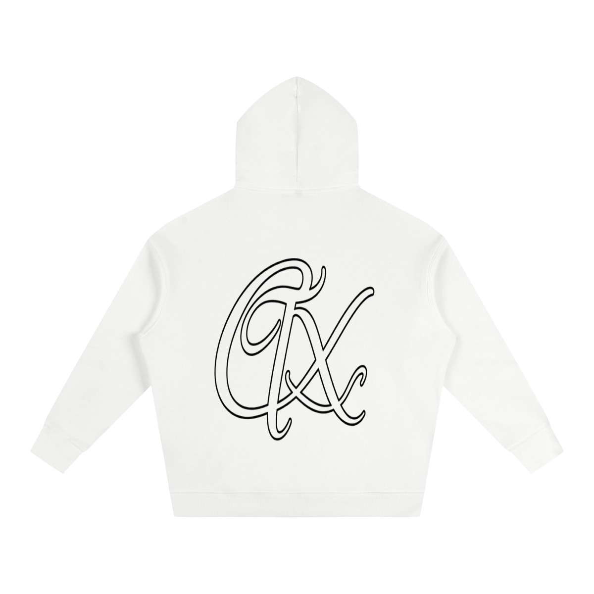 CXT Cursive White Hoodie